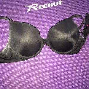 34C PINK Wear Everywhere Push-Up Bra in Black